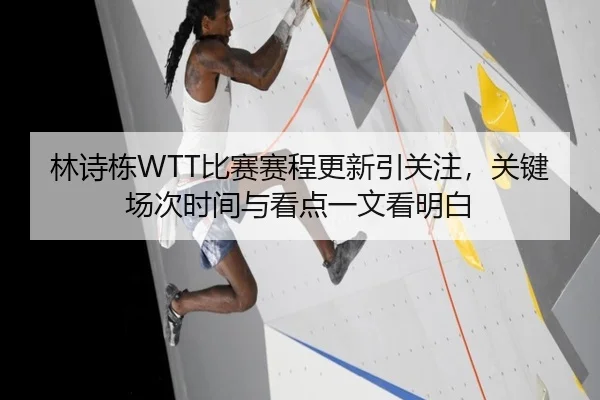 林诗栋WTT比赛赛程更新引关注，关键场次时间与看点一文看明白
